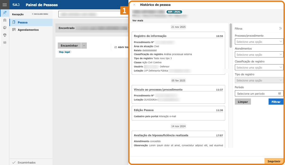 tela com o historico das ocorrencias listadas.png
